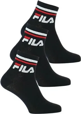Produktbild von Fila uni quarter socken 3-pack black 43-46