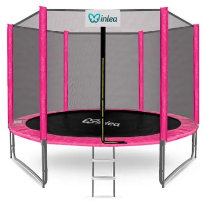Obrázok produktu pre INLEA PREMIUM Jump Trampolína 305 cm s vonkajšou ochrannou sieťou - ružová