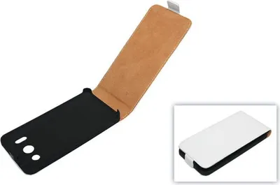 Produktbild von Handyhülle Tasche (Flip Slim) für Huawei Ascend G510 weiß