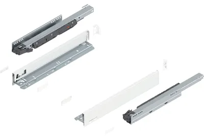 Produktbild von BLUM LEGRABOX pure SET Höhe N, BLUMOTION S, 40kg, NL 450, Seidenweiß