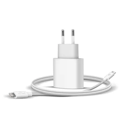 Zdjęcie produktu dla Avizar, ładowarka USB-C 20 W do iPhone'a/iPada z kablem Lightning, biała