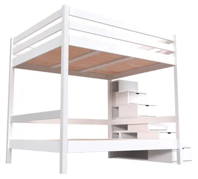 Produktbild von Doppelstockbett Sylvia 160x200 - Weiß