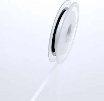 Produktbild von Satinband weiß - 6 mm Breite auf 50 m Rolle - 43106 201-R