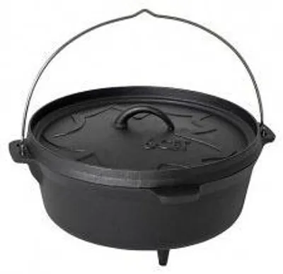 Produktbild von Bo-Camp Schwarzer Wasserkocher, 6-Quart-Schmortopf