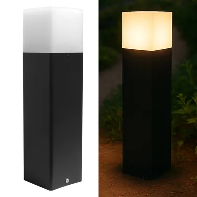 Obrázek produktu pro Zahradní svítidlo MasterLED LED Panama – 32 cm černé – E27 max. 15 W – IP44 sloupové svítidlo – moderní venkovní svítidlo z hliníku pro zahradu a terasu