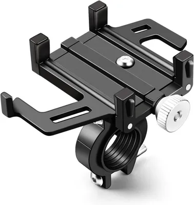Produktbild von Homoto Fahrrad Motorrad Handyhalterung 4,5-7,0 Zoll Stabil Aluminium