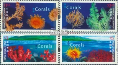 Produktbild von Briefmarken Hongkong 2002 Mi 1036C-1039C (kompl.Ausg.) postfrisch Korallen
