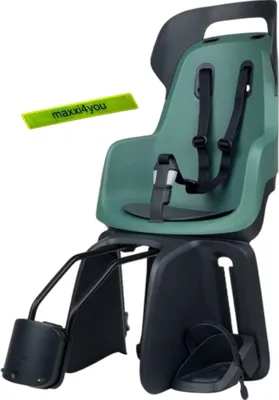 Produktbild von Bobike GO 1P Kinderfahrradsitz Hinten Rahmenbefestigung Peppermint inkl. maxxi4you Reflexband