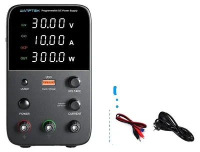 Zdjęcie produktu dla Zasilanie, regulowana napięcie, wysoka moc wyjściowa, WPS 30V 10A 300W, wtyczka EU 220V