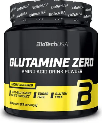 Image de Glutamine - Biotech USA - Glutamine zéro (300g) - Saveur Citron