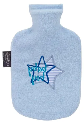 Produktbild von Wärmflasche für Kinder mit Fleecebezug 0,8l hellblau
