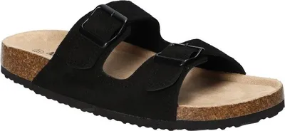 Produktbild von AMERICAN CLUB CY155 Pantoletten, Echtleder Flip-Flops, Casual, Schwarz 39