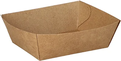 Produktbild von Snacktrays, Pappe "pure" 3,5 cm x 7 cm x 9 cm braun