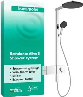 Imagen del producto de HANSGROHE 24582000: Sistema de ducha Raindance Alive S