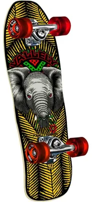 Zdjęcie produktu dla Powell Peralta Vallely Baby Mini Elephant Cruiser – żółty/czarny (20,32 cm x 66,1 cm)