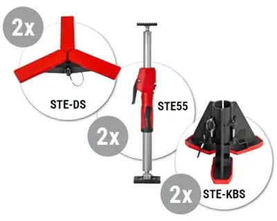Obrázek produktu pro Bessey Montageset 1 Baustativ Längenverstellung Tragkraft max. 350