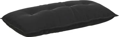 Image de vidaXL Coussin de dossier Noir 100 x 50 cm Tissu velours côtelé