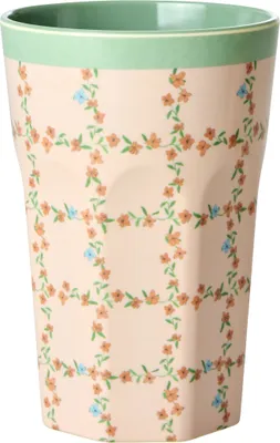 Produktbild von Rice Melamin Becher - Rosa Blüten 400ml