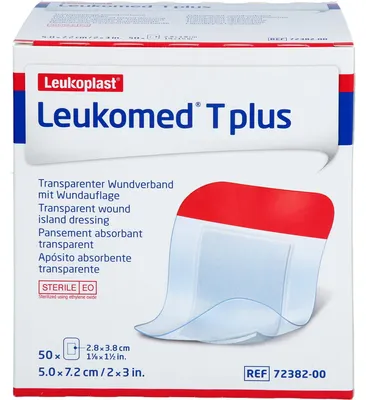 Produktbild von LEUKOMED TRANSP. PLUS STERILE PFL. 7,2x5 cm, 50 St PFL