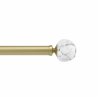 Produktbild von VENUS ausziehbare Gardinenstange 183-366cm, gold, Ø2,5cm