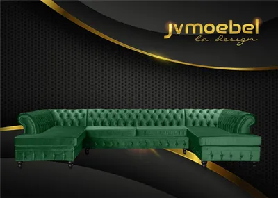 Produktbild von Chesterfield Wohnzimmer Couch Wohnlandschaft xxl Sofa Couchen Polster Ecke Samt