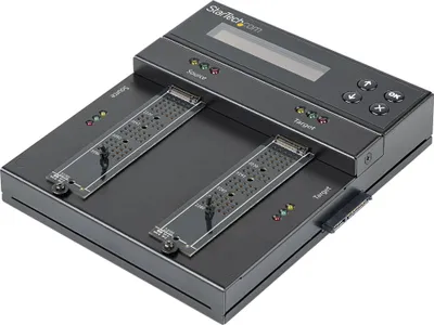 Zdjęcie produktu dla StarTech.com SM2DUPE11, Duplikator HDD/SSD, 1 kopii, SATA, Czarny, Metal, Kopia, Wymazywanie