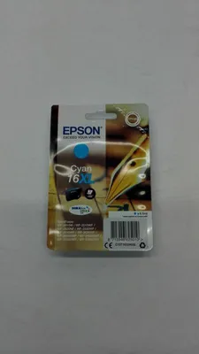 Zdjęcie produktu dla Epson Pen and crossword Singlepack Cyan 16XL DURABrite Ultra, High (L) Yield, Cyjan, 6,5 ml, 1 szt., 450 stron(y), Jednopak