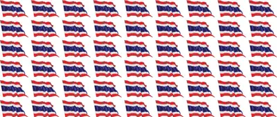 Produktbild von Mini Aufkleber Set - Pack wehend - 20x12mm - selbstklebender Sticker - Thailand - Flagge / Banner / Standarte fürs Auto, Büro, zu Hause und die Schule - 54 Stück
