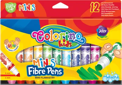 Image de Marqueurs Jumbo Minis Colorino 12 couleurs