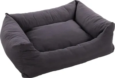Produktbild von Flamingo Hundebett Panama rechteckig dunkelgrau, Maße: 100 x 80 x 30 cm