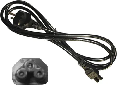 Produktbild von EDM Stromkabel Schwarz 2 m Laptop