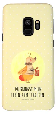Produktbild von Mr. & Mrs. Panda Samsung Galaxy S9 Handyhülle Glühwürmchen - Gelb Pastell - Geschenk, Lustige Sprüche, Liebesspruch, Handy Schutzhülle, Hülle, Smartphone, Magisch, Liebe