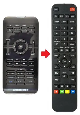 Produktbild von Ersatz Fernbedienung für Medion MD86562