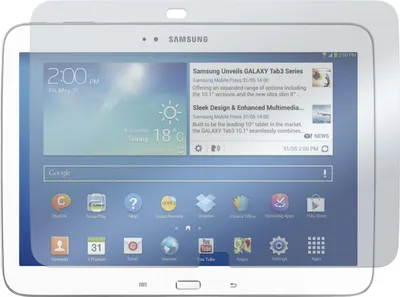 Produktbild von 2er-Pack PhoneNatic Displayschutzfolien klar  kompatibel mit Samsung Galaxy Tab 3 10.1