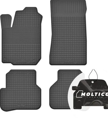 Produktbild von Gummimatten mit Rand Auto Fußmatten Gummi Automatten Passgenau 4-teilig Set - passend für Renault Twingo II 2007-2014