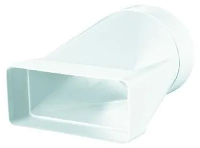 Obrázek produktu pro redukce plastová, kruhové-ploché potrubí Ø125mm-60x204mm