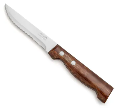 Steakmesser, Edelstahl, braun, 110 mm Klingenlänge