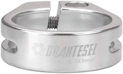 Productafbeelding van Fietszadelpenklem met Schroefverbinding - Zadelklem - 31,8 mm - Zilver