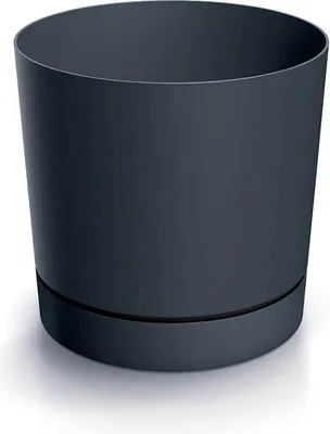 Zdjęcie produktu dla Doniczka z podstawkiem antracytowa TUBO P DPOP400-S433
