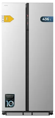 Produktbild von Cecotec Bolero CoolMarket SBS 436 SBI, Freistehend, Amerikanische Tür, Edelstahl, 2 Tür(en), Berührung, An Tür