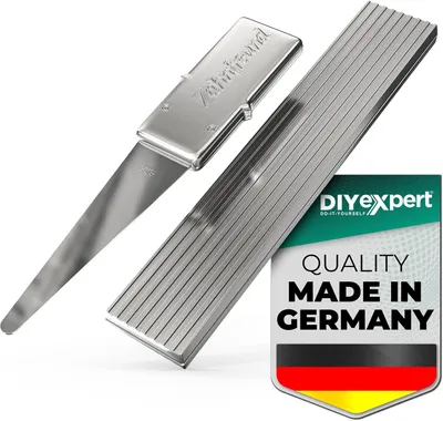 Productafbeelding van Tandenstoker ZAHNFREUND van metaal -  Germany - [12 stuks] - Zilveren tandenstoker voor onderweg - Tandenreiniger met echt zilverblad