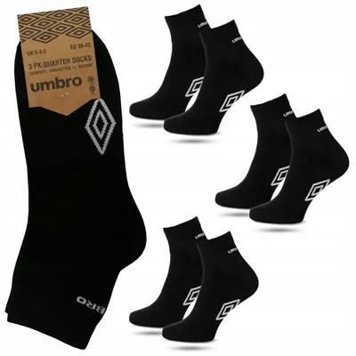 Produktbild von Umbro Quarter Socken 9er Pack Schwarz 43-46