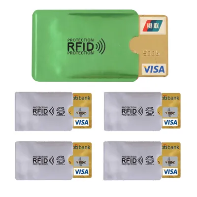 Produktbild von 5x RFID Schutzhülle Blocker NFC Datenschutz Abschirmung EC Karte Kreditkarte Kartenschutzhülle