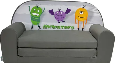 Produktbild von Kindersofa "MINI" zum Aufklappen MONSTER W386 60 FORTISLINE