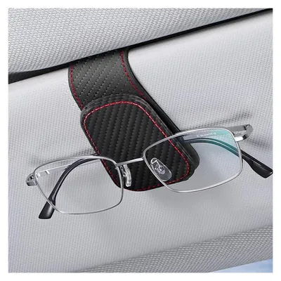 Produktbild von Sonnenbrillenhalter für das Auto – Magnetischer Brillenklipp aus Leder