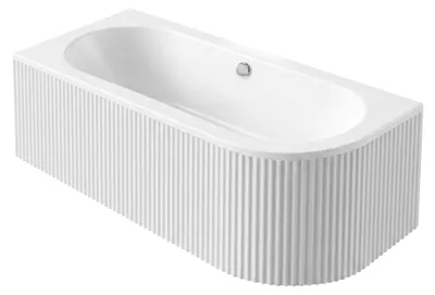 Zdjęcie produktu dla Wanna Narożna Rea Orion Stripe 150 Lewa White