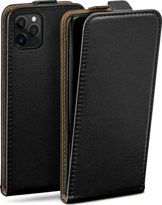 Produktbild von moex® Flip Case kompatibel mit Apple iPhone 11 Pro Max - Hülle mit 360 Grad Schutz, Schwarz