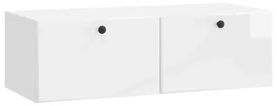 Obrázok produktu pre Nástenná TV skrinka 98 x 41 x 30 cm Biela s vysokým leskom