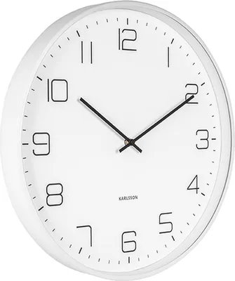 Produktbild von Karlsson - Wanduhr Lofty - Weiß - Ø40cm
