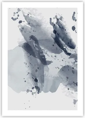 Produktbild von Poster - Poster ohne Rahmen - Abstraktion Blau Minimalismus - 50x70 cm - Wand Bild - Wanddeko - Wandbilder - Kunstposter - Wandposter - Bilder - Kunstdruck - Wanddekoration - P2XPA50x70-4941